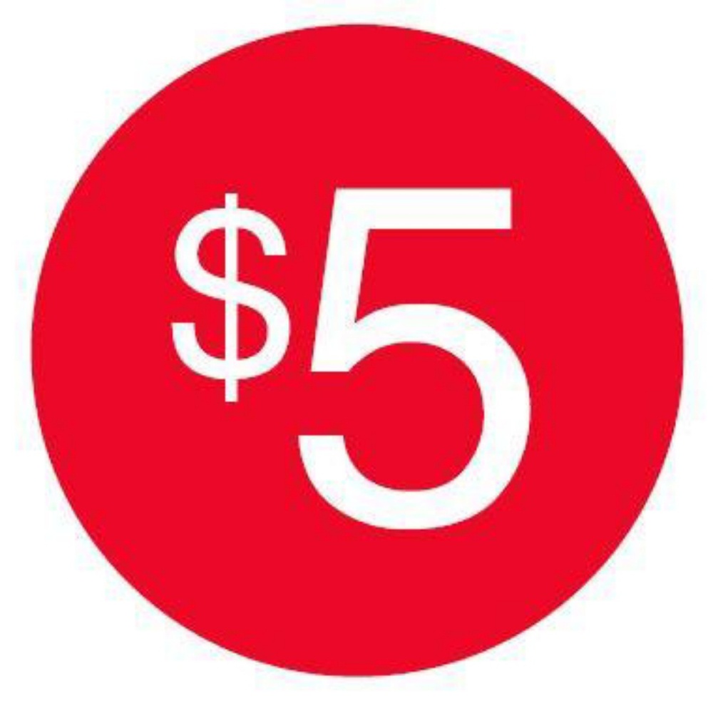 $5 item blow out sale